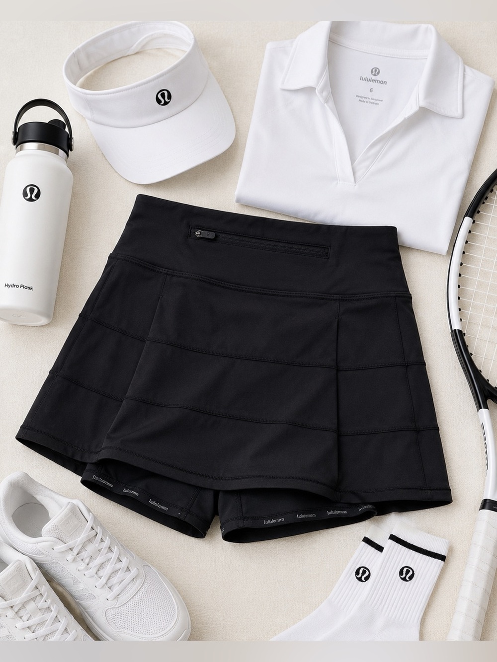 NWT🔖Lululemon Pace Rival Mid-Rise Skirt Black Size 10